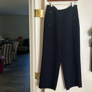 Donna Karen navy blue sailor pants in excellent condition.